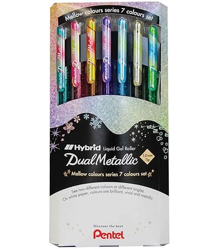 Pentel XK110/2-XXZX Hybrid Dual Metallic Gel Pen - Gold/Silver